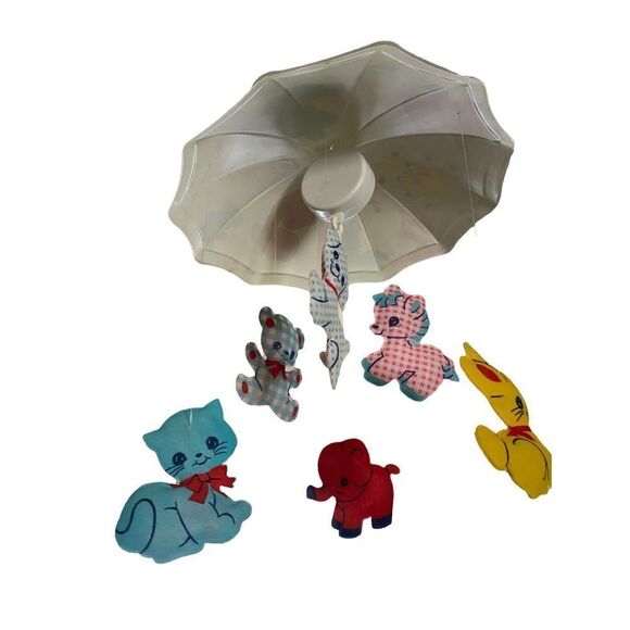 𝅺VINTAGE 1971 Dolly Toy musical animal mobile NIB - Picture 6 of 13